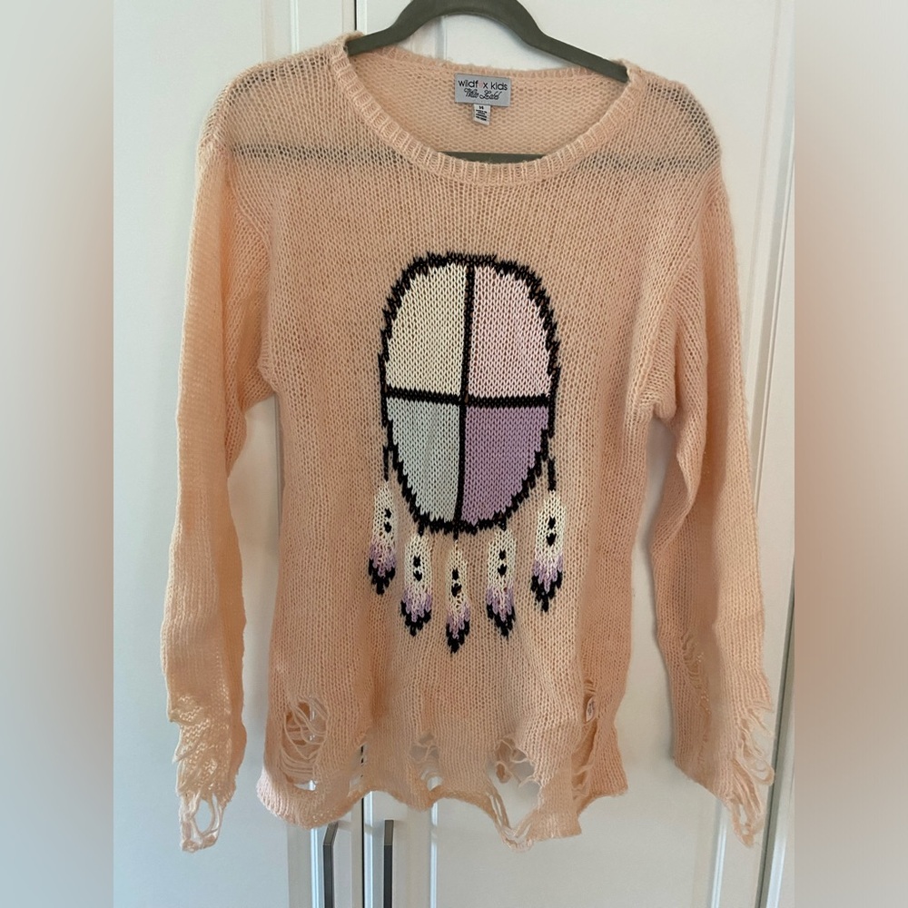 Wild fox sweater – white label kids – size 14 – like new great condition